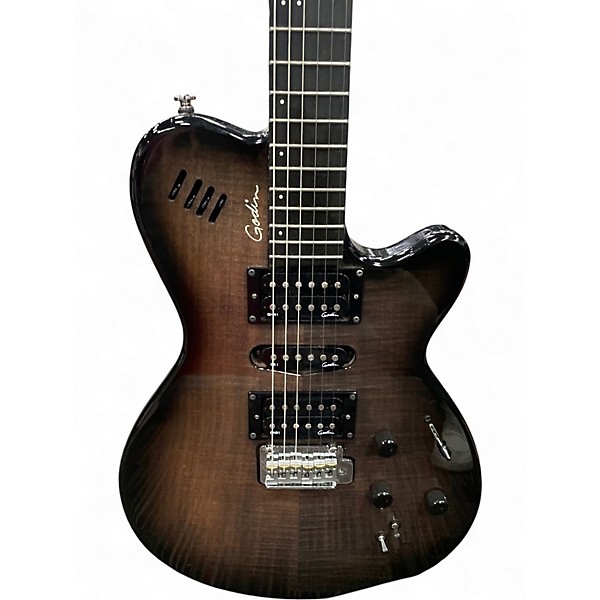 Used Godin XTSA HSH 13-Pin Trans Black Solid Body Electric Guitar