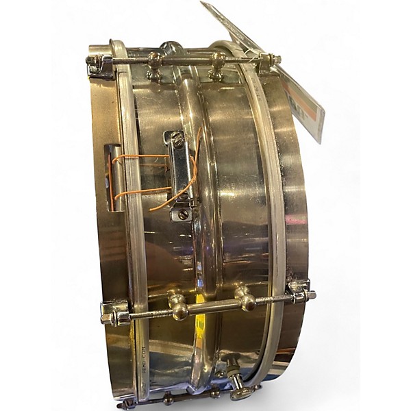 Vintage 1930s Ludwig 5.5X14 Universal Nickel Over Brass Drum