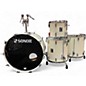 Used 1980s SONOR 4 Piece Lite Cream Laquer Drum Kit