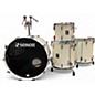 Used 1980s SONOR 4 Piece Lite Cream Laquer Drum Kit
