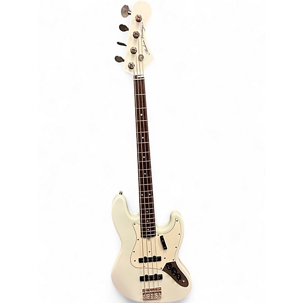Used Modern Vintage MVJ4-66 White Electric Bass Guitar