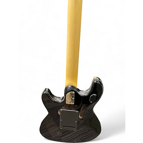 Used Sterling by Music Man JARED DINES SIGNATURE STINGRAY Black and Gold Solid Body Electric Guitar