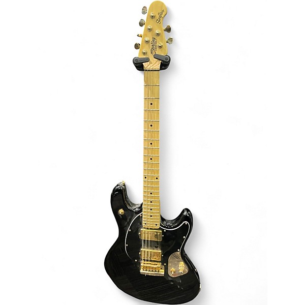 Used Sterling by Music Man JARED DINES SIGNATURE STINGRAY Black and Gold Solid Body Electric Guitar