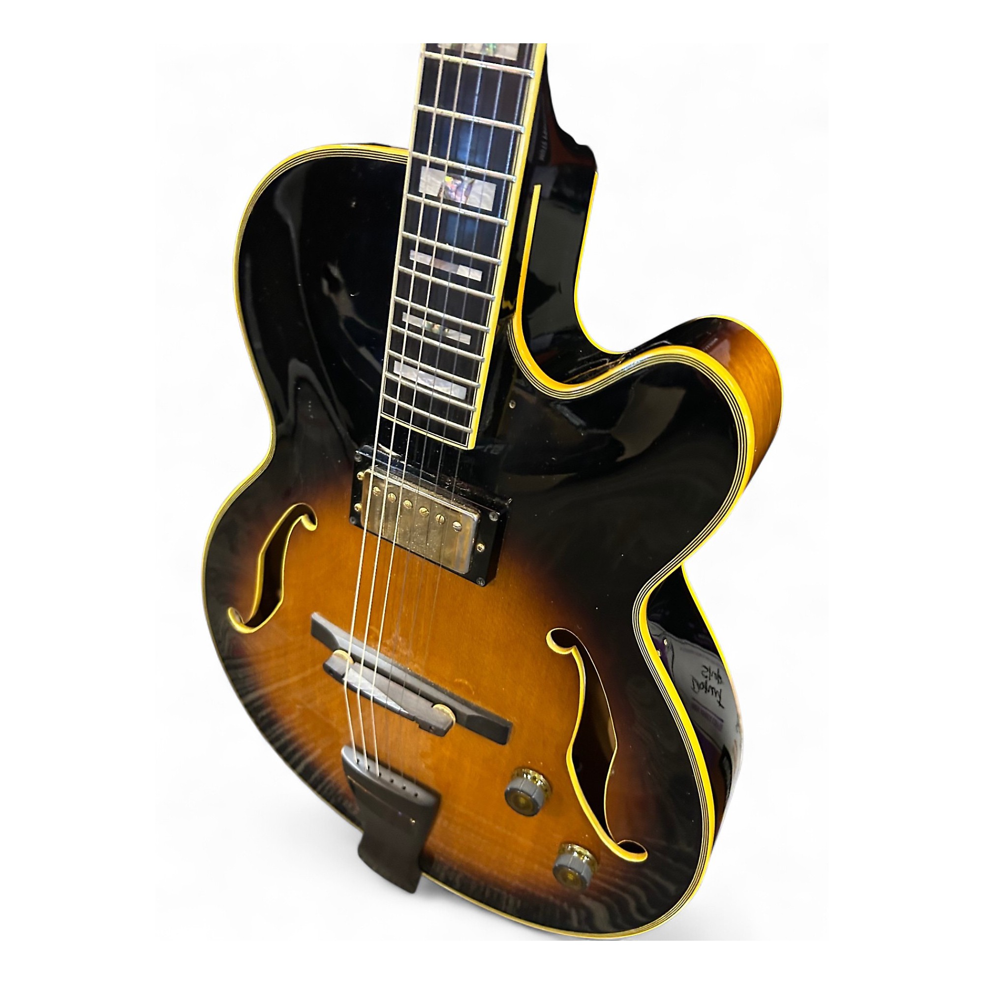 Used Ibanez Joe Pass JP20 Sunburst Hollow Body Electric Guitar