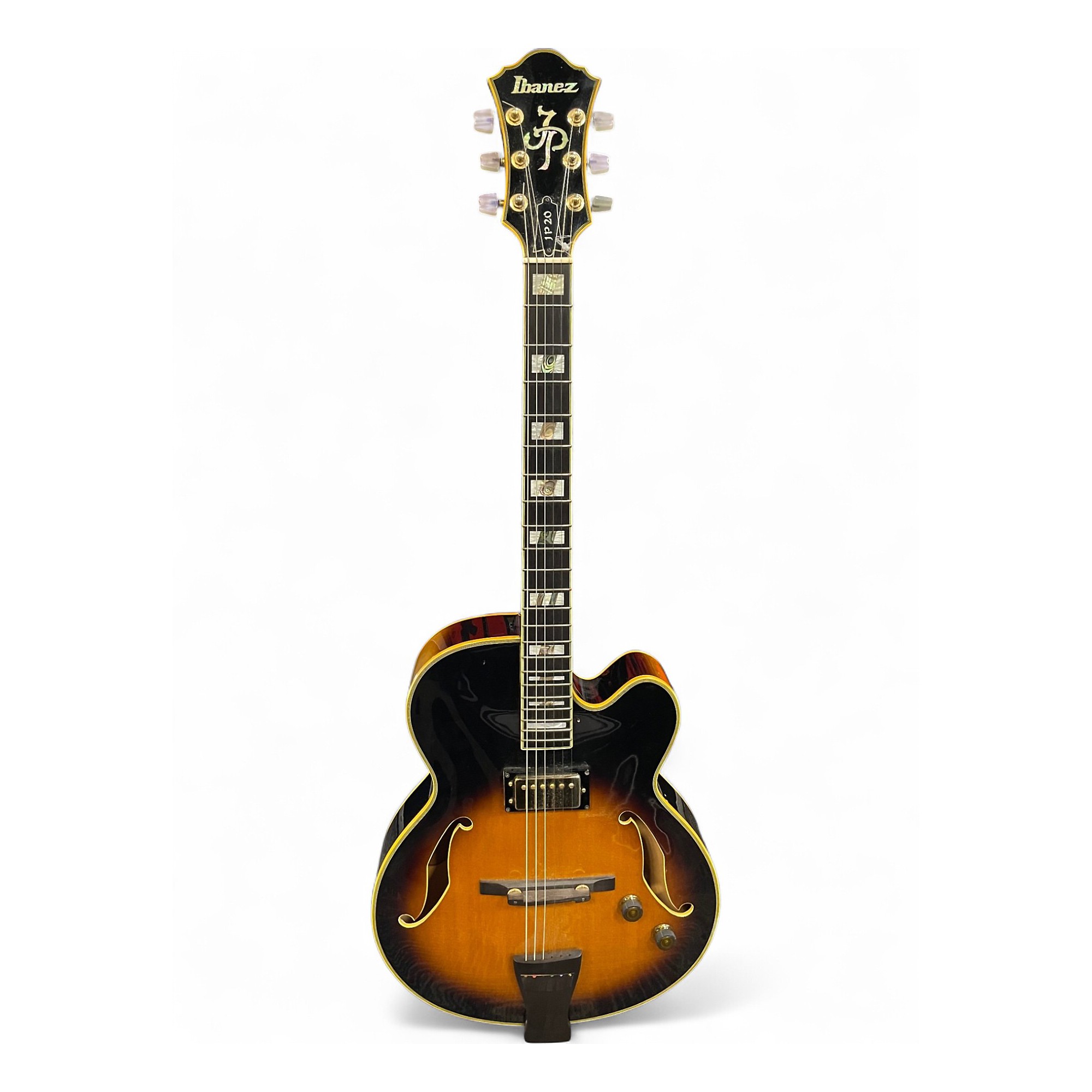 ギター Ibanez / JP20 Joe Pass Model Used Ibanez Joe Pass JP20 Sunburst Hollow Body Electric Guitar