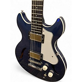 Used Harmony Comet Midnight Blue Solid Body Electric Guitar