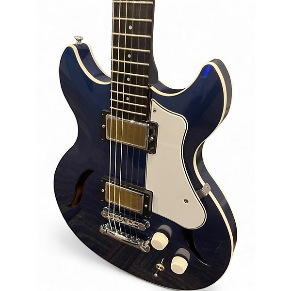 Used Harmony Comet Midnight Blue Solid Body Electric Guitar