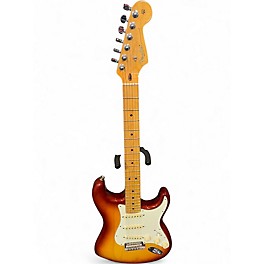 Used 2015 Fender American Standard Ash Stratocaster Sienna Sunburst Solid Body Electric Guitar