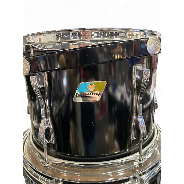 Used Ludwig 4 Piece Classic Maple BLACK Drum Kit