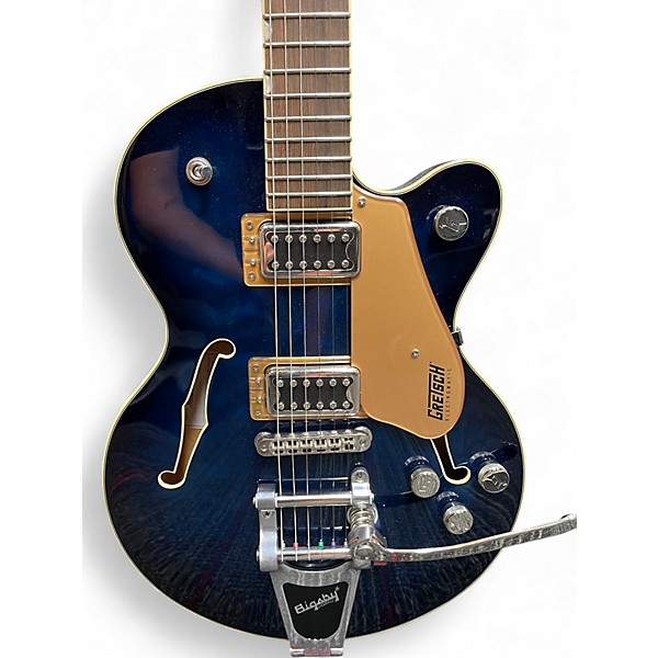 Used Gretsch Guitars Electromatic G5655T-QM Blue Hollow Body Electric Guitar