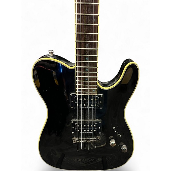 Used Schecter Guitar Research blackjack diamond pt Black Solid Body Electric Guitar