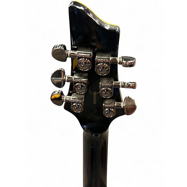 Used Schecter Guitar Research blackjack diamond pt Black Solid Body Electric Guitar