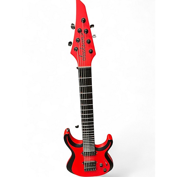 Used Jackson PRO PLUS MDK7 P BLACK AND RED Solid Body Electric Guitar