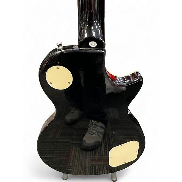 Used Oscar Schmidt Left Hand Single Cut 2 Color Sunburst Solid Body Electric Guitar