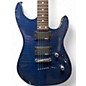 Used Jackson js22 dinky flametop Trans Blue Solid Body Electric Guitar
