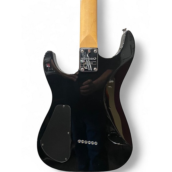 Used Jackson js22 dinky flametop Trans Blue Solid Body Electric Guitar