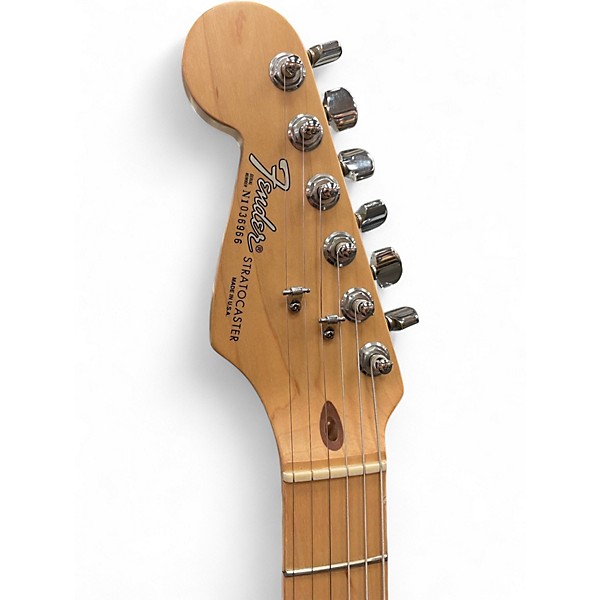 Vintage 1992 Fender American Standard Stratocaster Black Solid Body Electric Guitar