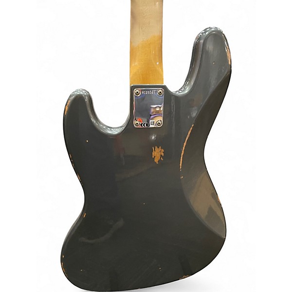 Used 2022 Fender 62 Jazz Bass Custom Shop charcoal frost metallic Electric Bass Guitar