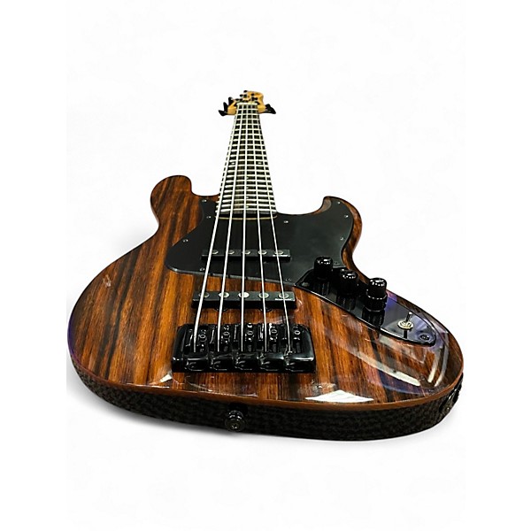 Used Michael Kelly Custom Collection Element 5 E5EB Striped Ebony Electric Bass Guitar