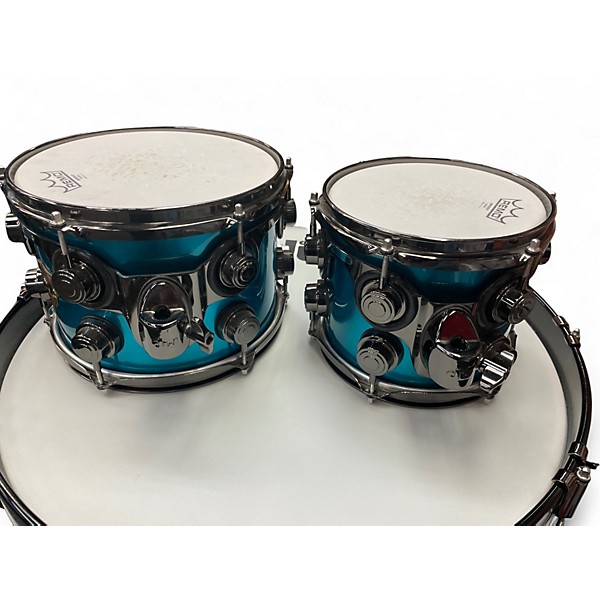 Used DW 3 Piece Collector's Series Anodized Blue Drum Kit
