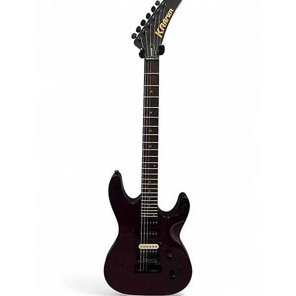 Used Kramer Striker Trans Purple Solid Body Electric Guitar