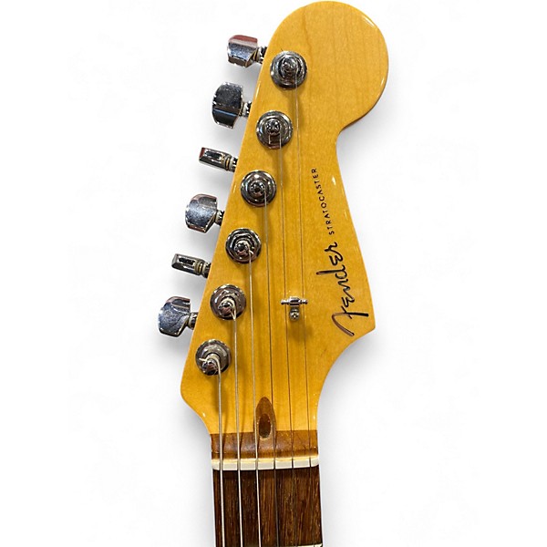 Used Fender American Deluxe Stratocaster 3 Color Sunburst Solid Body Electric Guitar