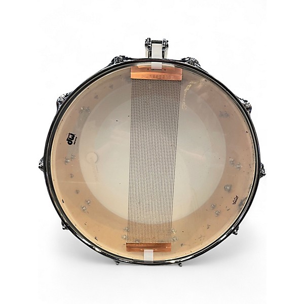 Used DW 6X14 Design Series Snare Alpine White Drum
