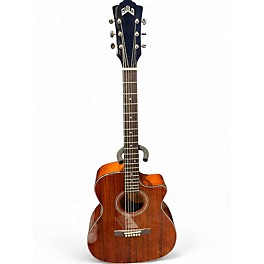 Used Guild OM-260CE Brown Sunburst Acoustic Electric Guitar