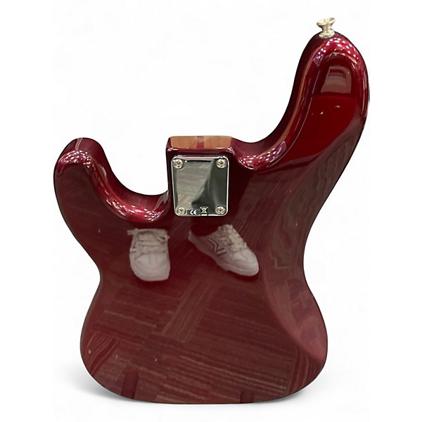 Used Fender Standard Precision Bass Red Electric Bass Guitar