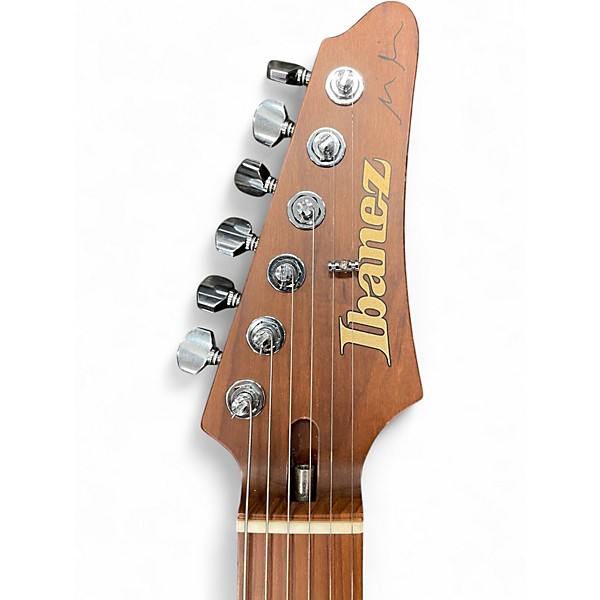 Used 2019 Ibanez Prestige MM1-TAB MARCUS MILLER SIGNATURE EDITION TRANS AQUA BLUE Solid Body Electric Guitar