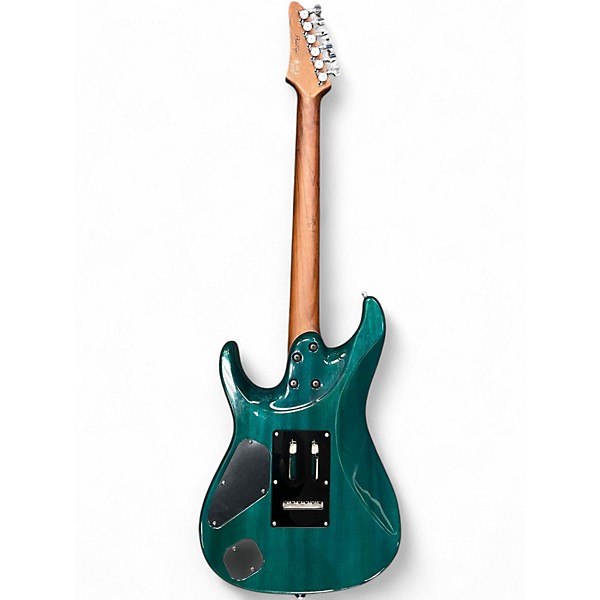 Used 2019 Ibanez Prestige MM1-TAB MARCUS MILLER SIGNATURE EDITION TRANS AQUA BLUE Solid Body Electric Guitar