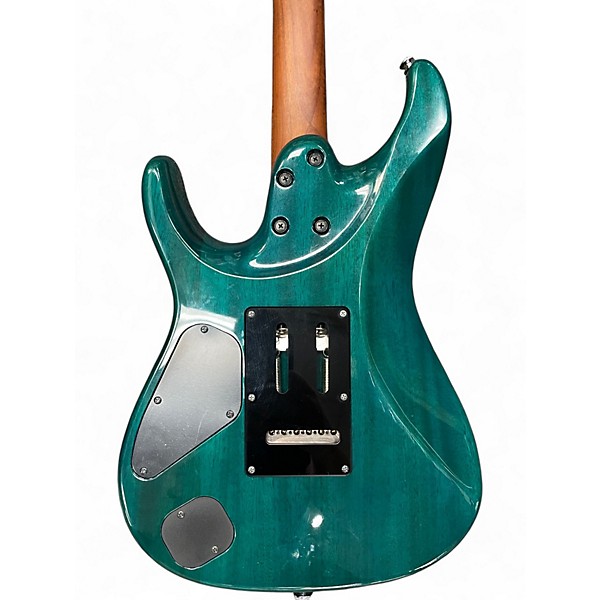 Used 2019 Ibanez Prestige MM1-TAB MARCUS MILLER SIGNATURE EDITION TRANS AQUA BLUE Solid Body Electric Guitar