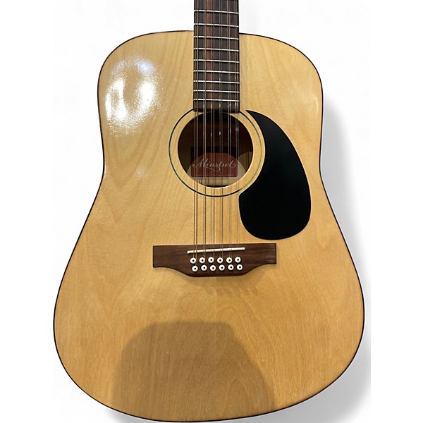 Used Minstrel Maple 12 H.G. Natural 12 String Acoustic Guitar