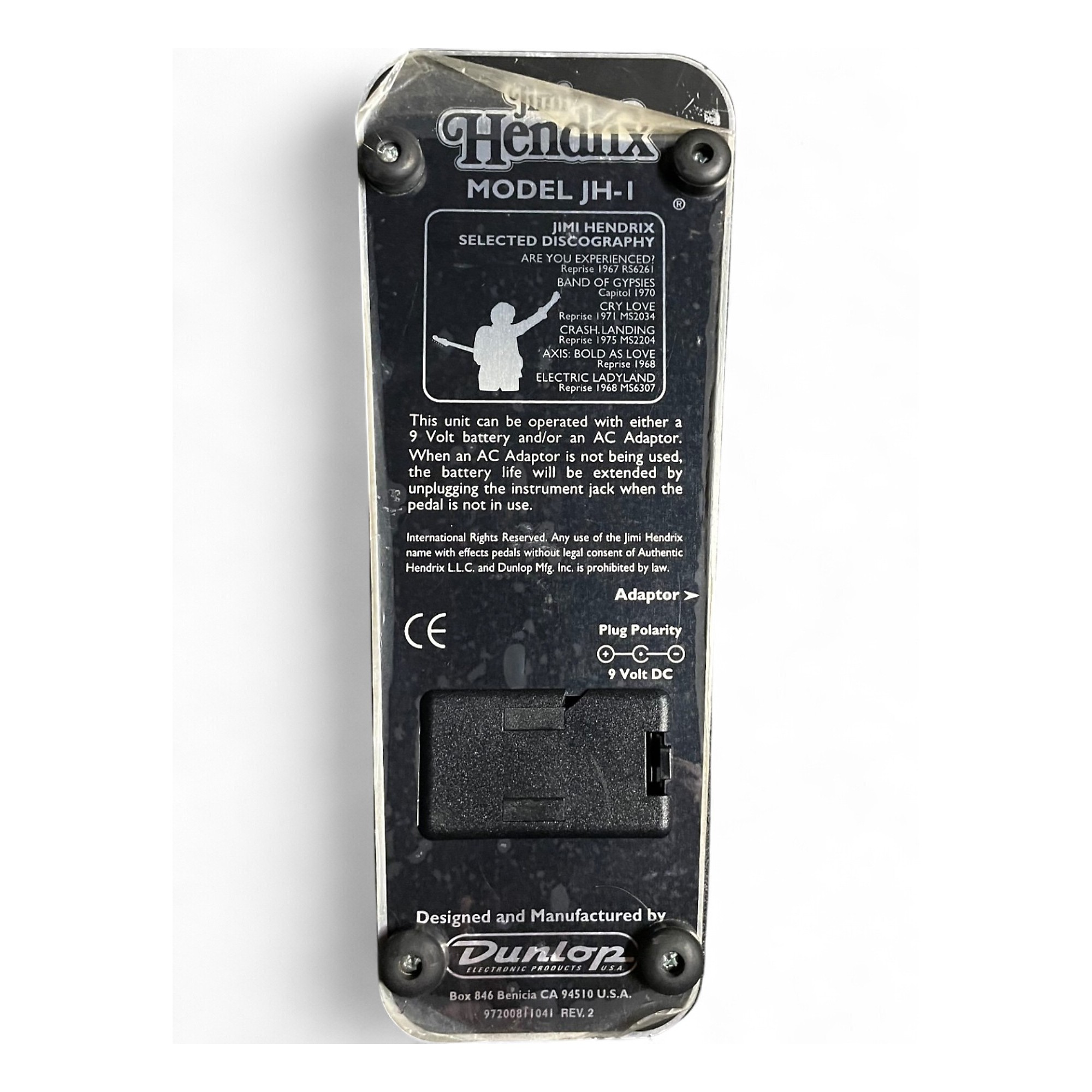 Used Dunlop JH1 Jimi Hendrix Signature Wah Effect Pedal