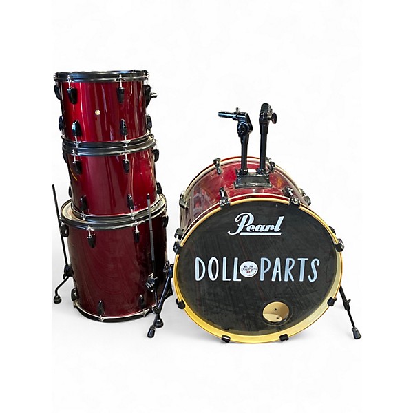 Used Pearl 4 Piece Export EX  Red Drum Kit