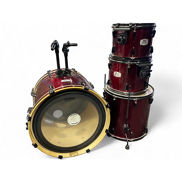 Used Pearl 4 Piece Export EX  Red Drum Kit