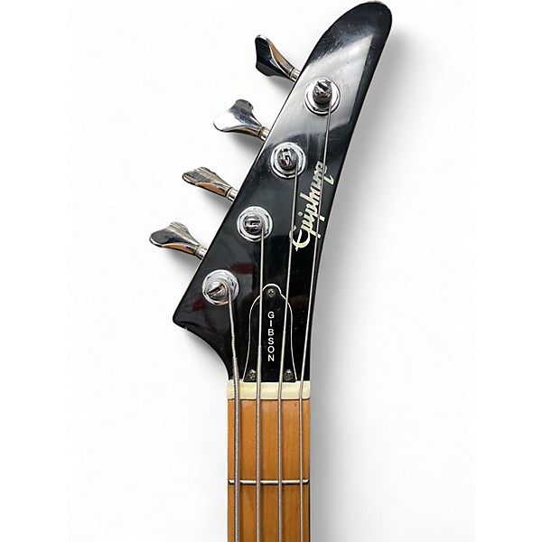 Used Epiphone ACC BASS Black Electric Bass Guitar