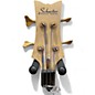 Used Schecter Guitar Research Stiletto Custom 4 String Natural Electric Bass Guitar