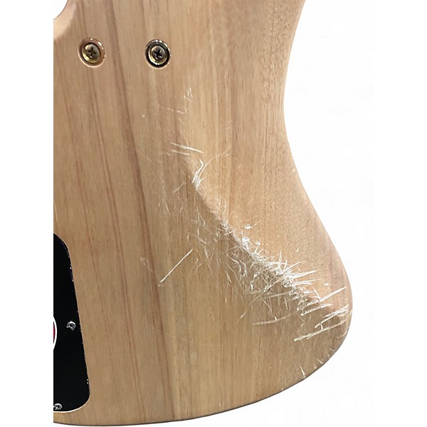 Used Schecter Guitar Research Stiletto Custom 4 String Natural Electric Bass Guitar