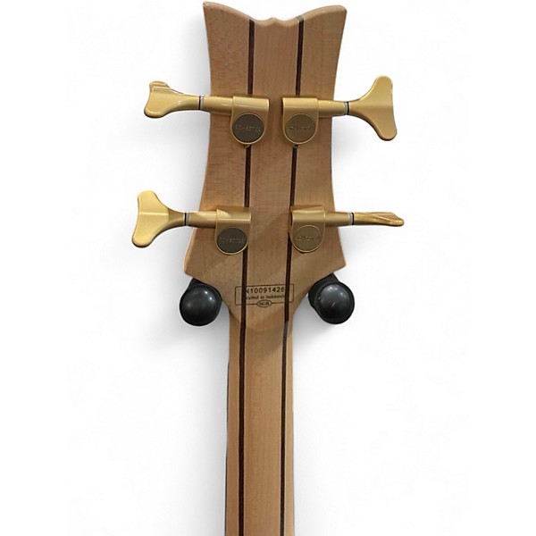 Used Schecter Guitar Research Stiletto Custom 4 String Natural Electric Bass Guitar