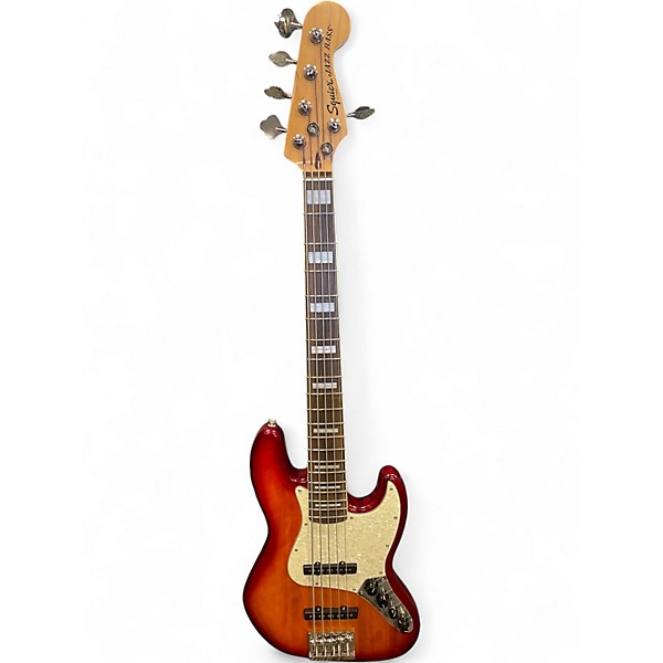 ベース squier Deluxe Jazz Bass Active Fender Squier Basses - Deluxe Jazz Bass Active V - Black - Ebonol