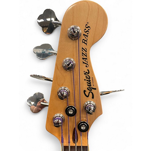 Used Squier Deluxe Jazz Bass Active V 5 String 2 Tone