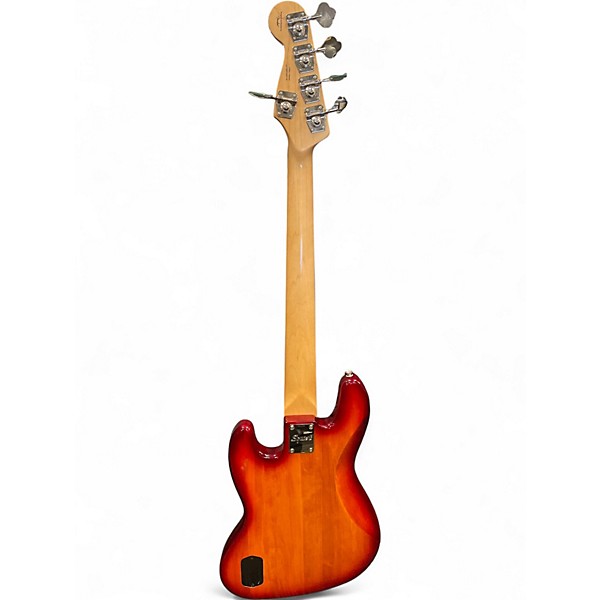 Used Squier Deluxe Jazz Bass Active V 5 String 2 Tone