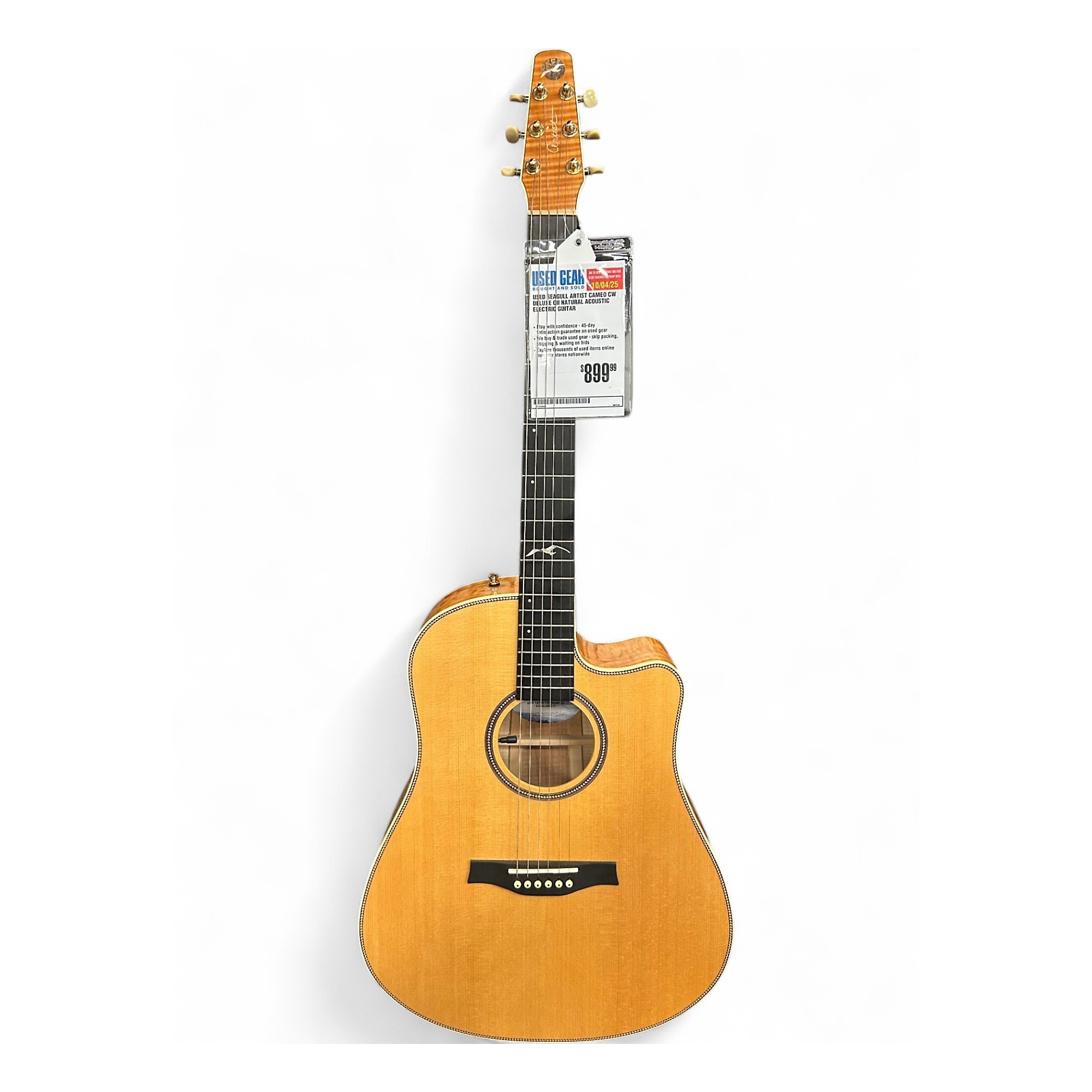 Used Seagull ARTIST CAMEO CW DELUXE QII Natural Acoustic Electric