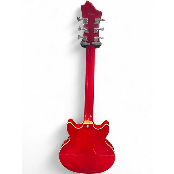 Used Hagstrom ALVAR RED Hollow Body Electric Guitar