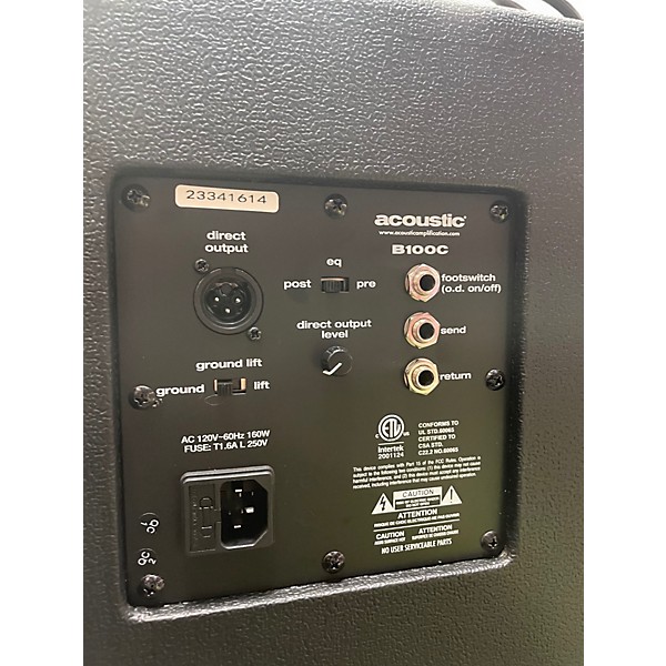 Used Acoustic B100C 1X12  Bass Combo Amp