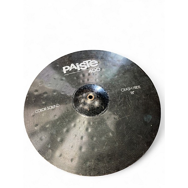 Used Paiste 18in COLORSOUND 400 CRASH/RIDE Cymbal