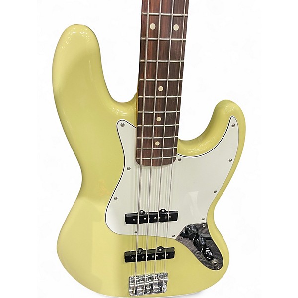 Used Fender Player II Jazz Bass Hialeah Yellow Electric Bass Guitar