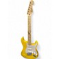 Used Squier Stratocaster Yellow Solid Body Electric Guitar