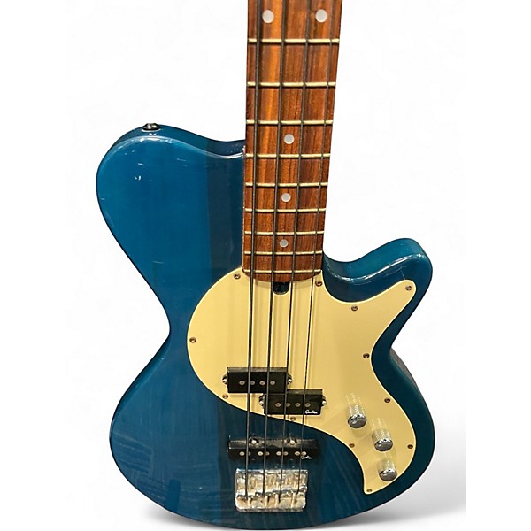 Used Godin SD4 Blue Electric Bass Guitar